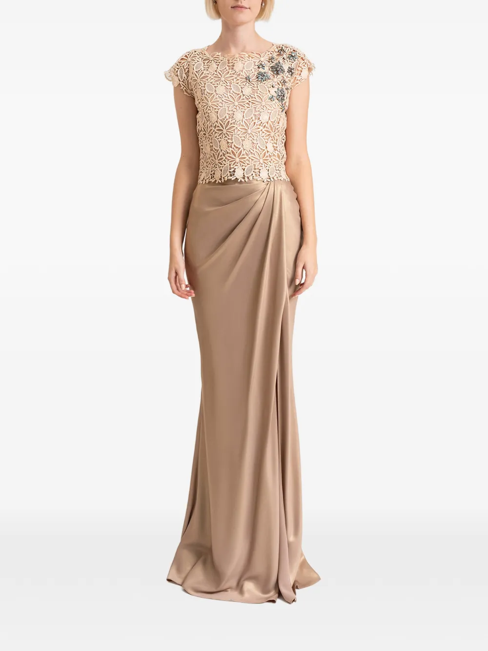 Gemy Maalouf Gedrapeerde maxi-rok Beige