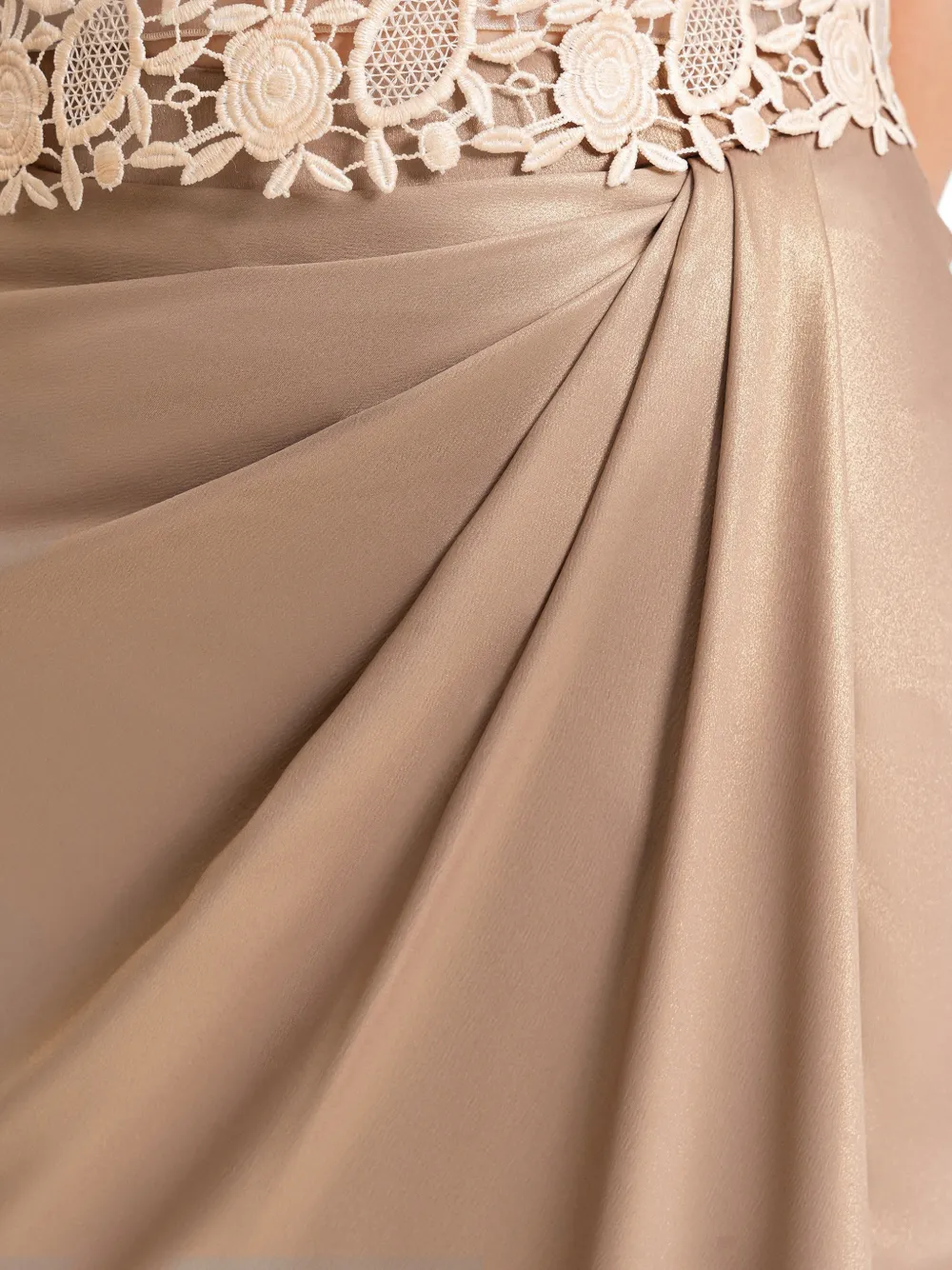 Gemy Maalouf Gedrapeerde maxi-rok Beige