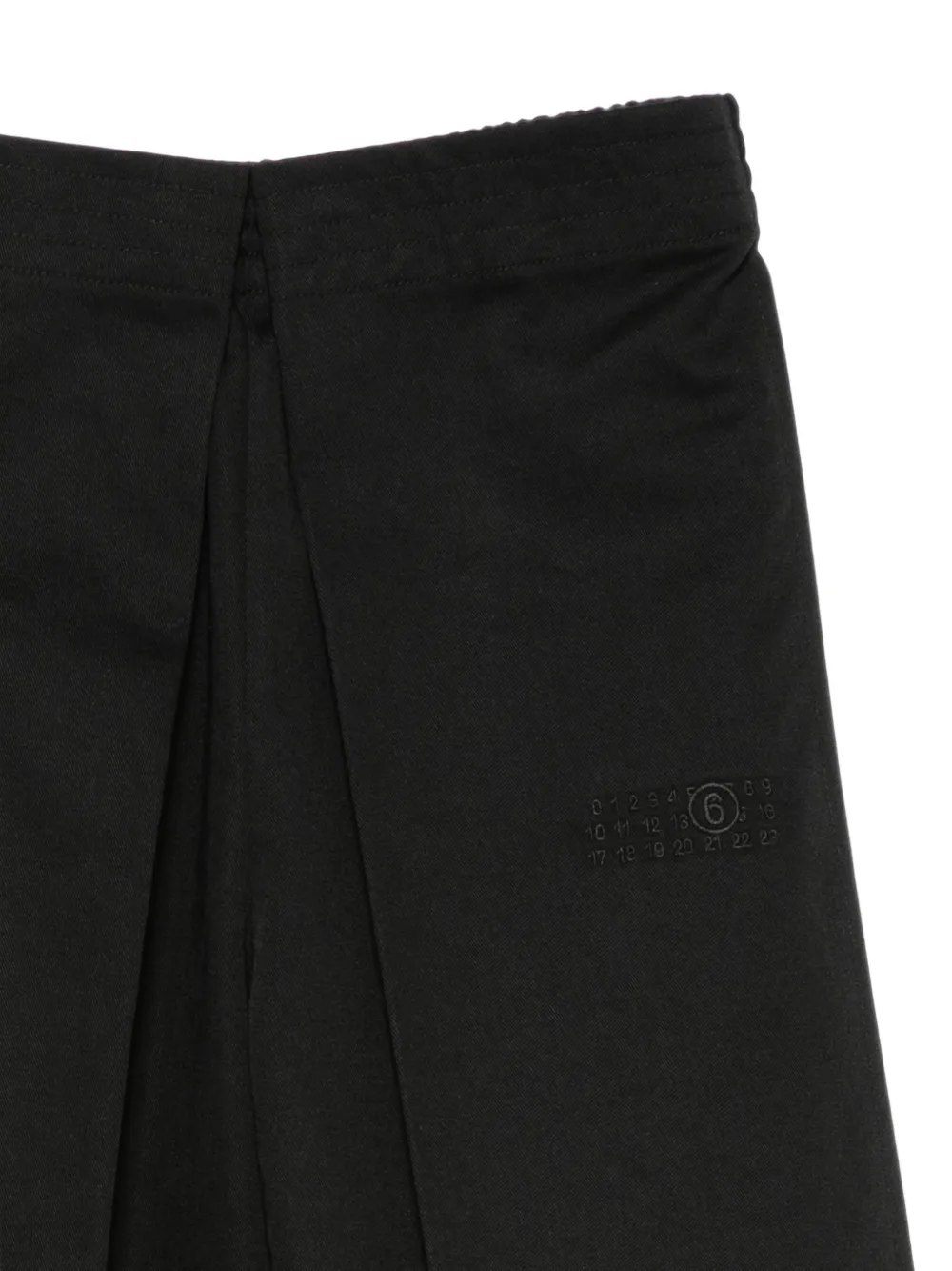 MM6 Maison Margiela Kids Jeans met omgekeerde plooien Zwart