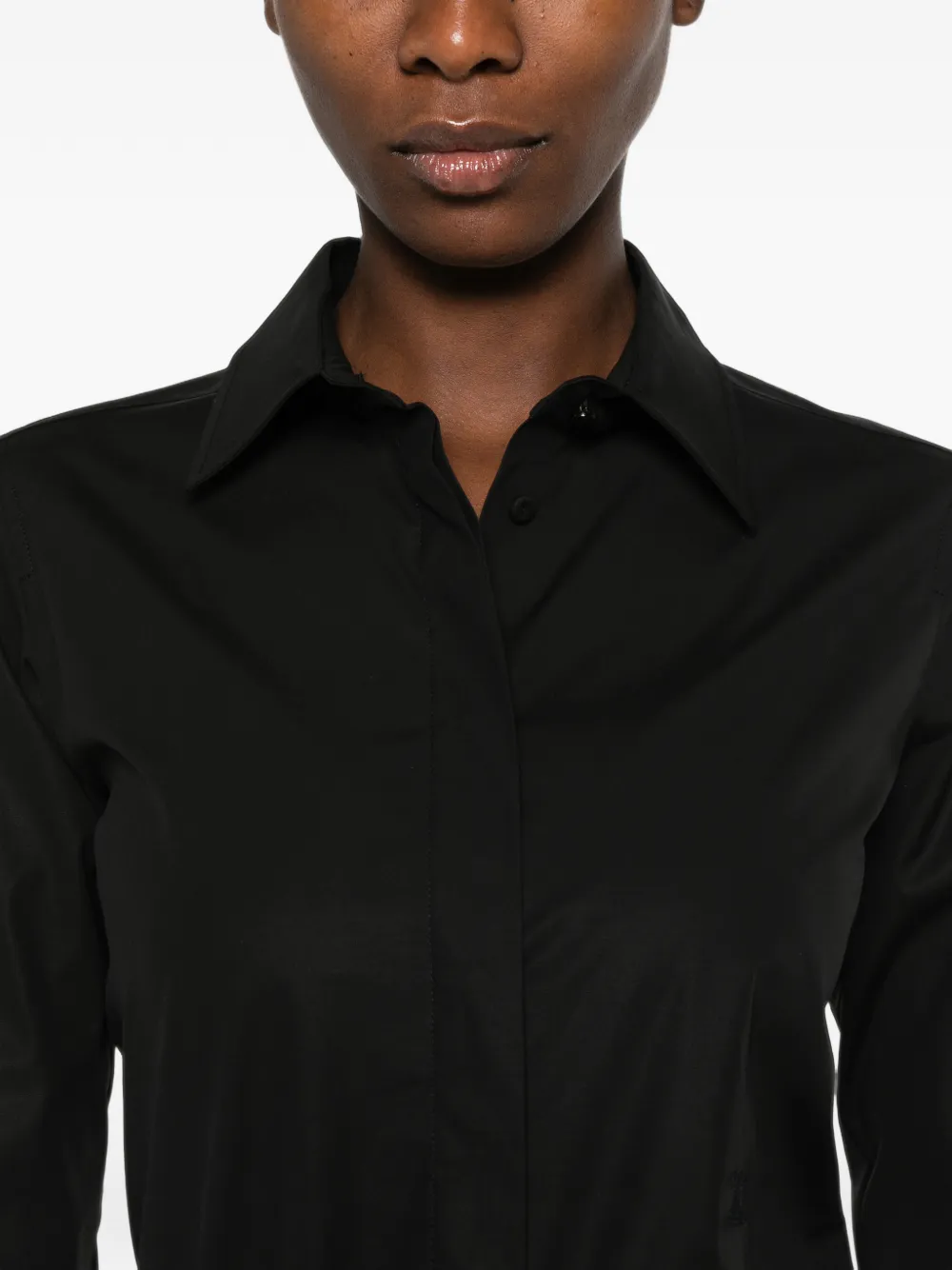 Max Mara Blouse met lange mouwen Zwart