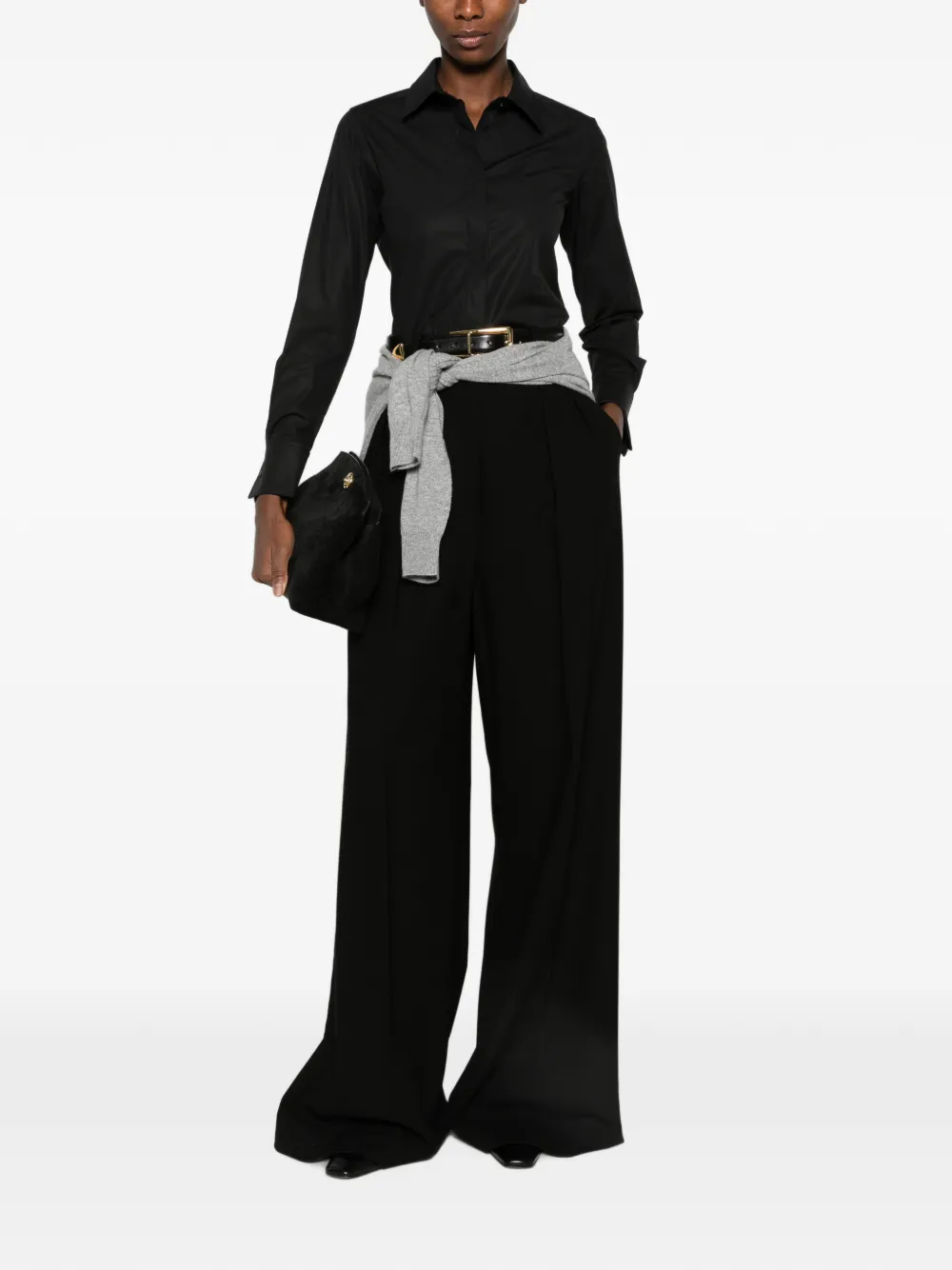Max Mara long-sleeve shirt - Nero