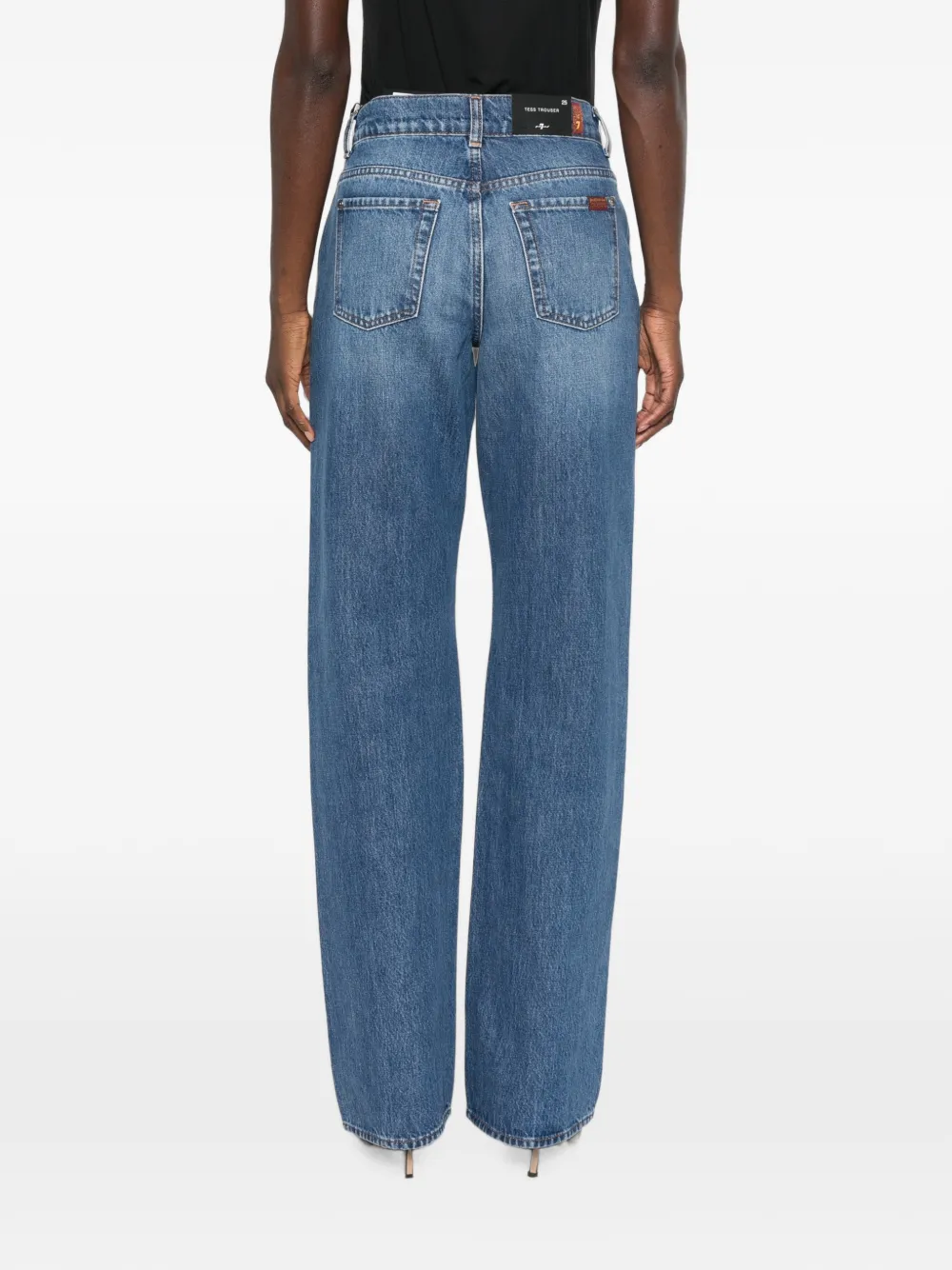 7 For All Mankind Tess jeans met riemlussen Blauw