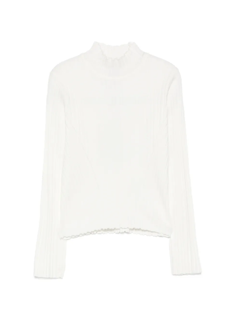 TWINSET Kids ribbed-knit high-neck knit - Bianco