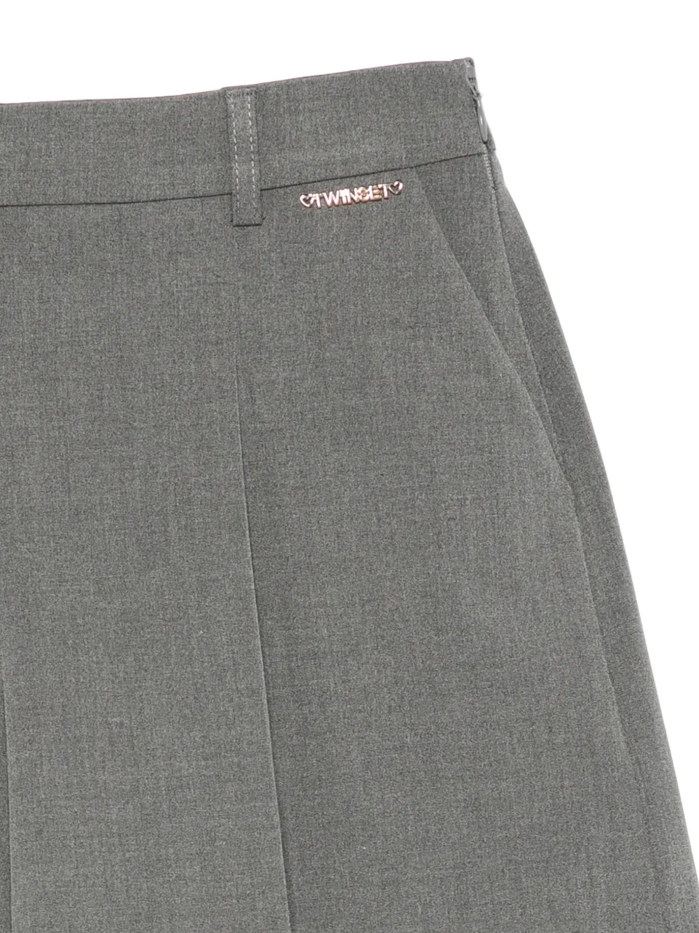 TWINSET Kids Gelaagde shorts met plooien Grijs