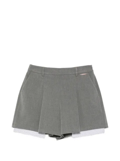 TWINSET Kids Gelaagde shorts met plooien