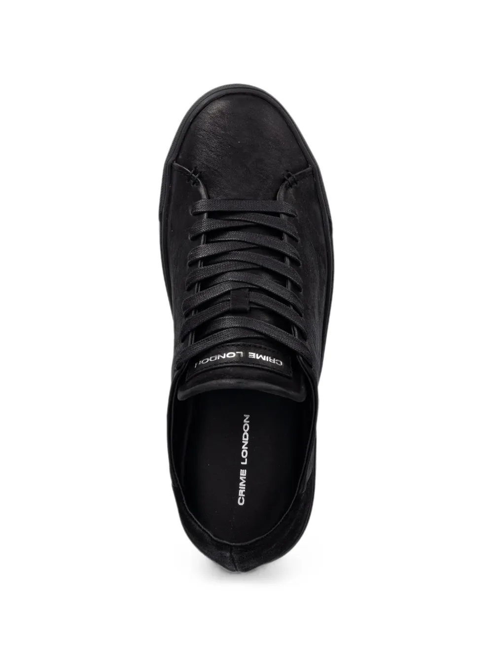 Crime London logo-print panelled sneakers Zwart