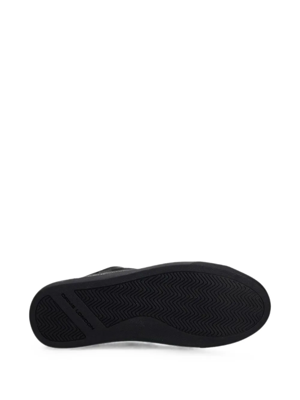 Crime London logo-print panelled sneakers Zwart