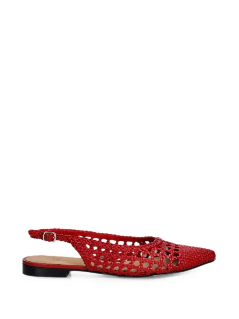 BILLI BI A9571 woven slingback pumps