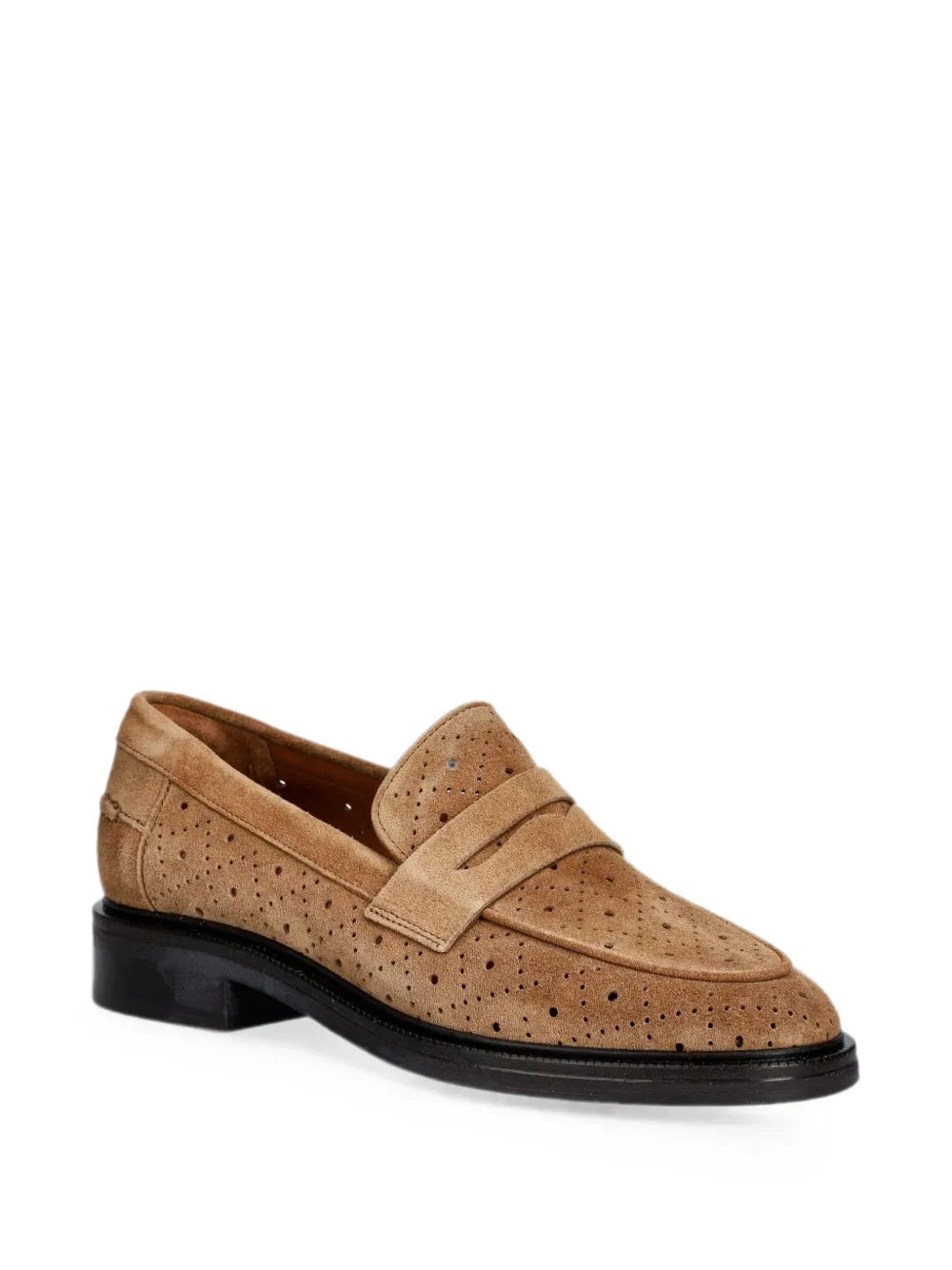 BILLI BI A19689 perforated penny loafers Beige