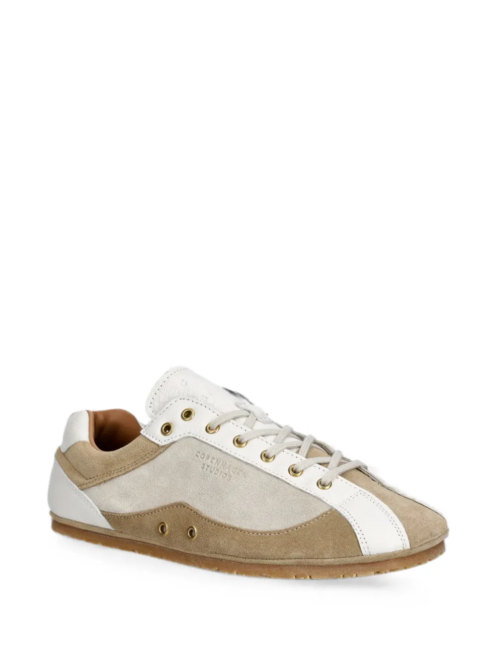 Copenhagen leather panelled sneakers Beige