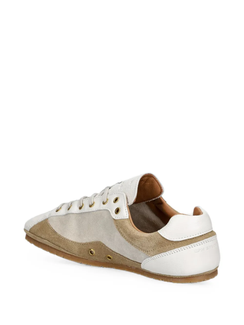 Copenhagen leather panelled sneakers Beige