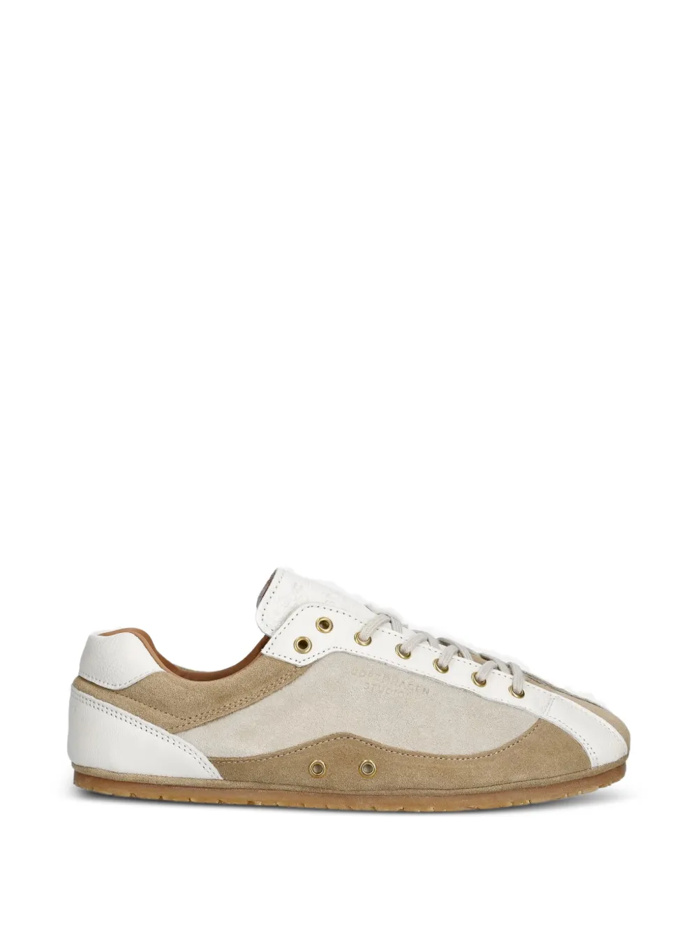 Copenhagen leather panelled sneakers Beige