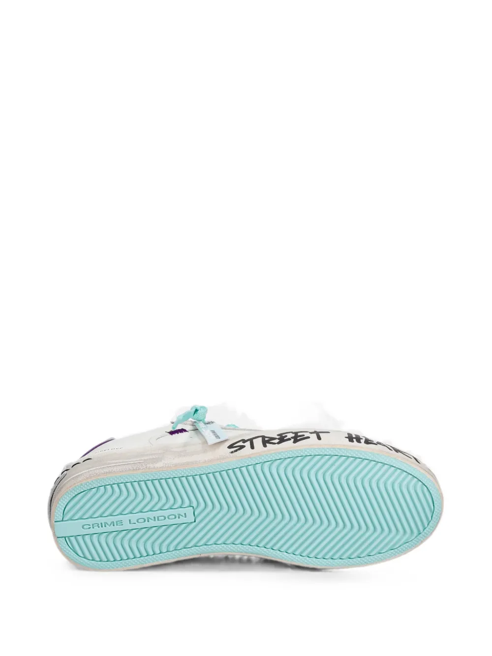 Crime London SK8 Deluxe glitter-detail sneakers Wit