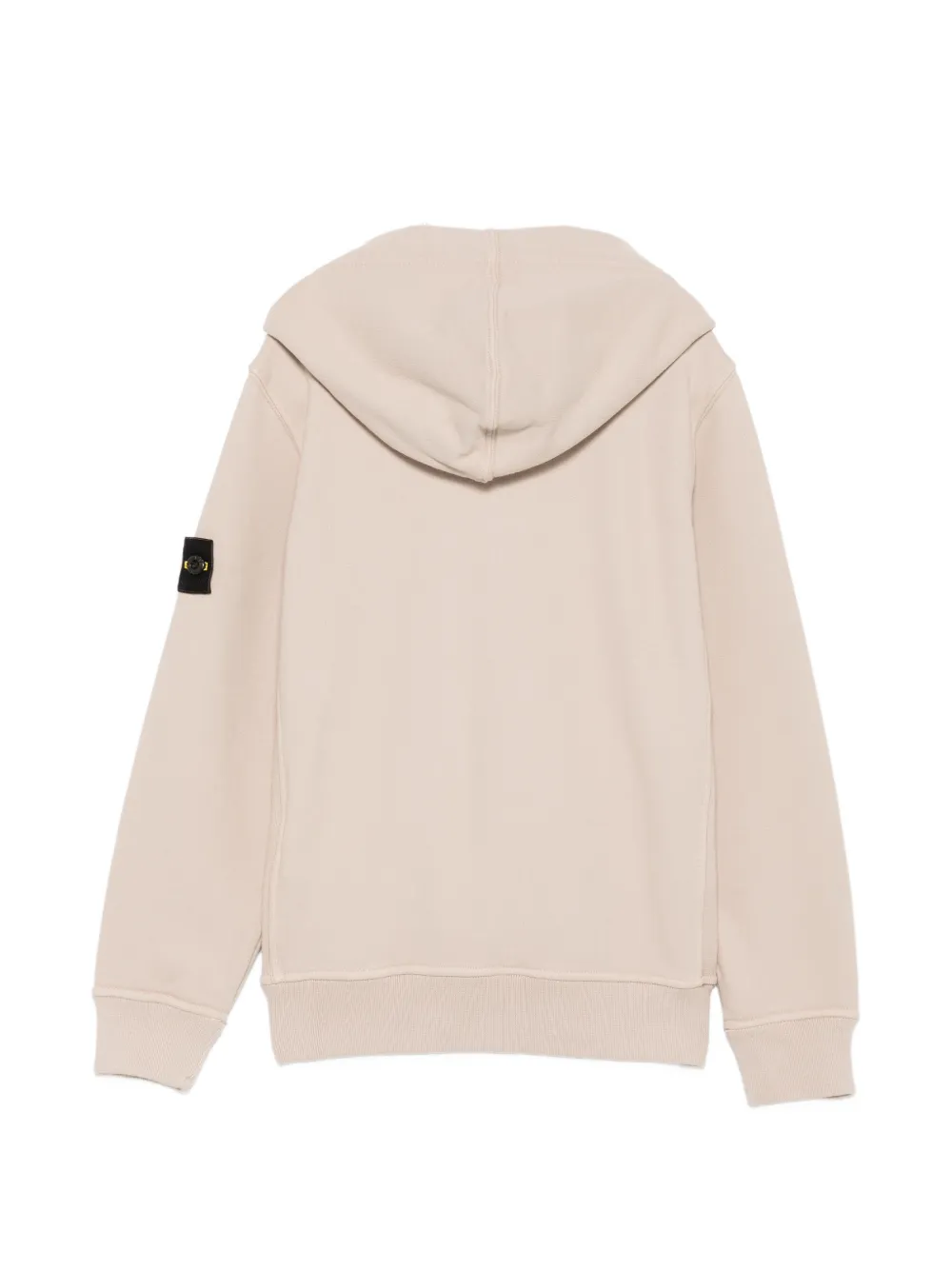 Stone Island Junior Hoodie met logopatch Beige