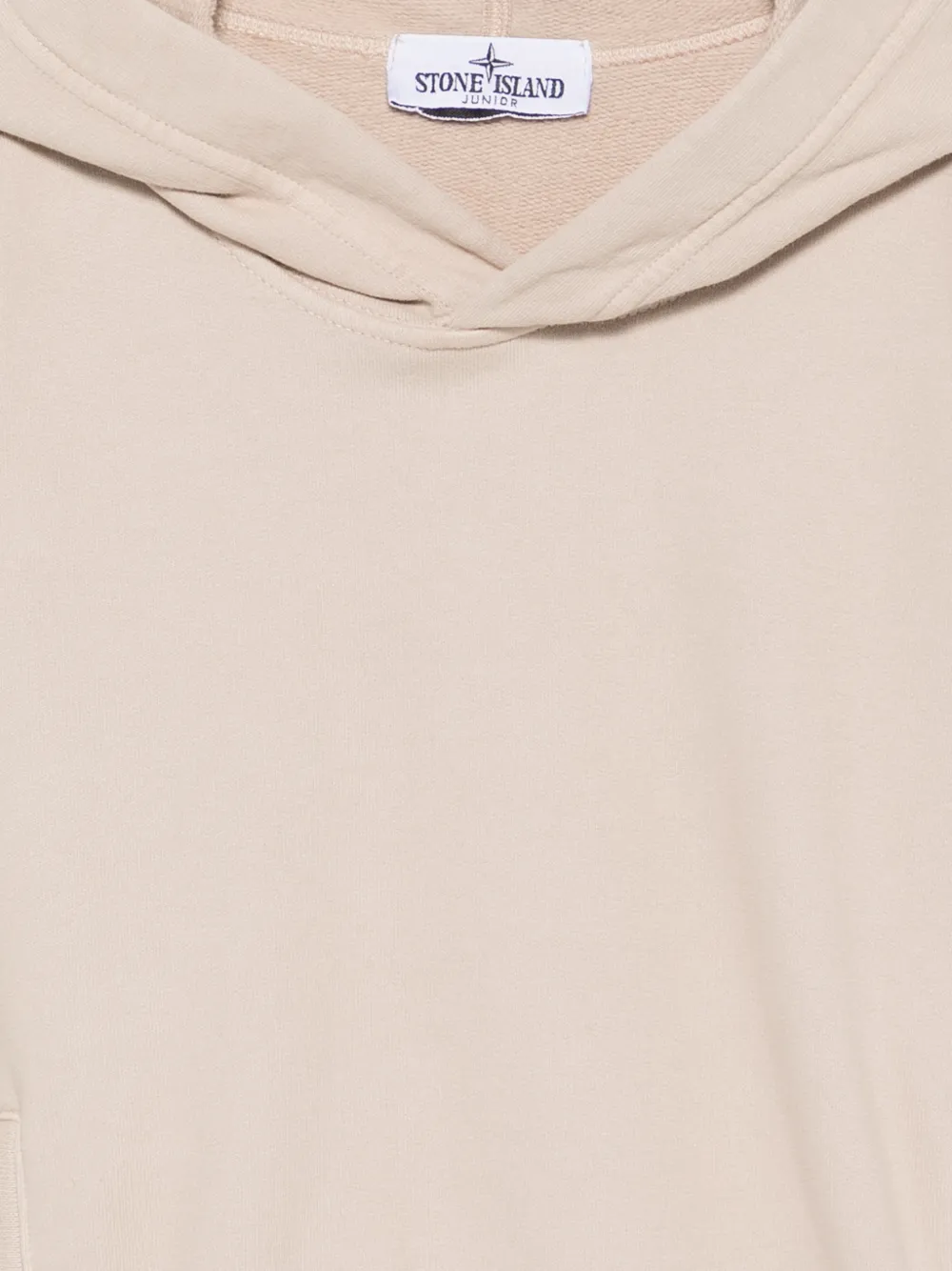 Stone Island Junior Hoodie met logopatch Beige