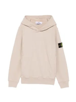 Stone Island Junior コンパスバッジ パーカー | ピンク | FARFETCH JP