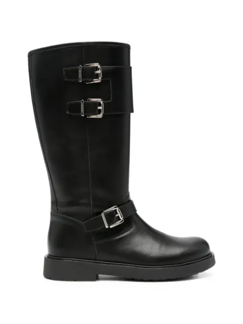 TWINSET Kids buckled knee-high boots
