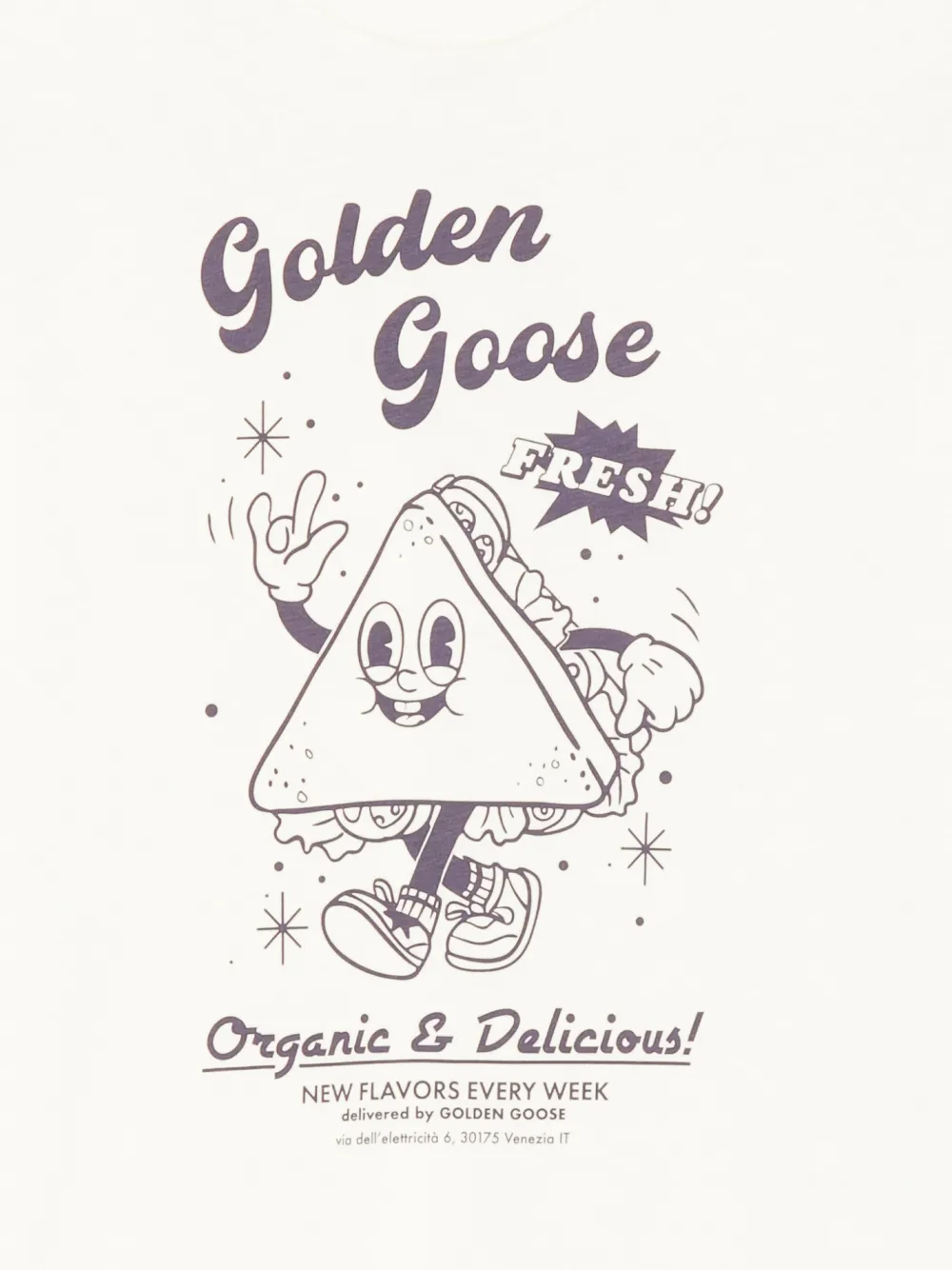 Golden Goose Kids T-shirt met grafische print Beige