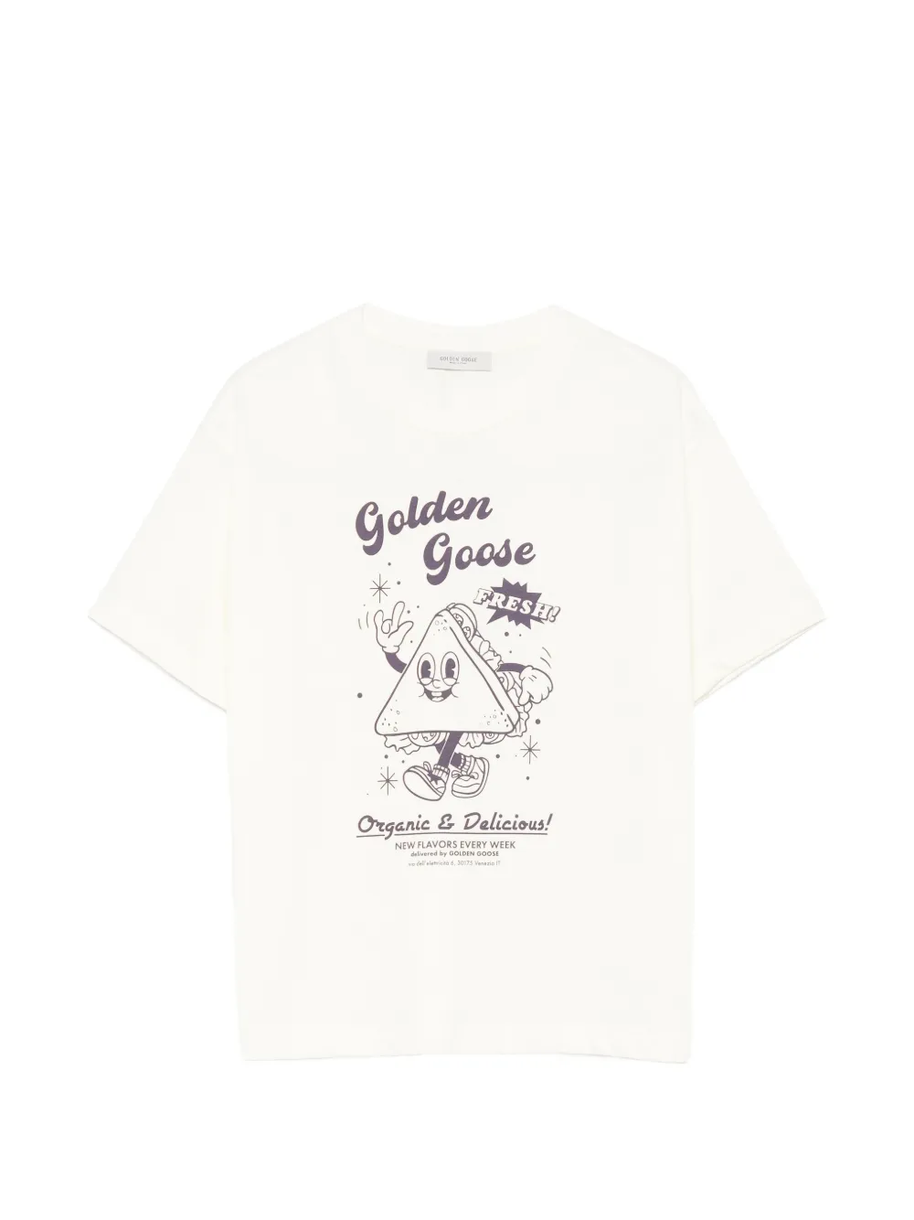 Golden Goose Kids T-shirt con stampa grafica - Toni neutri