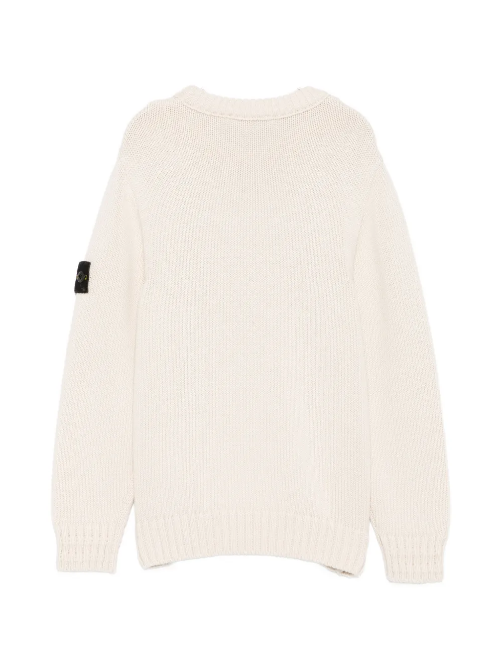 Stone Island Junior Trui met logopatch Beige