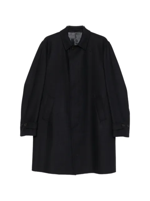 Lardini herringbone single-breasted coat