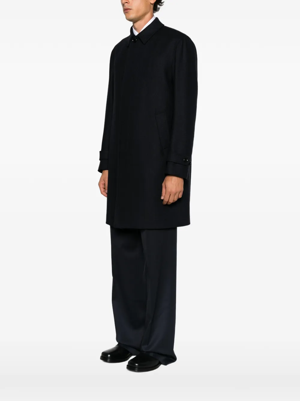 Lardini Jas met visgraat-patroon Blauw