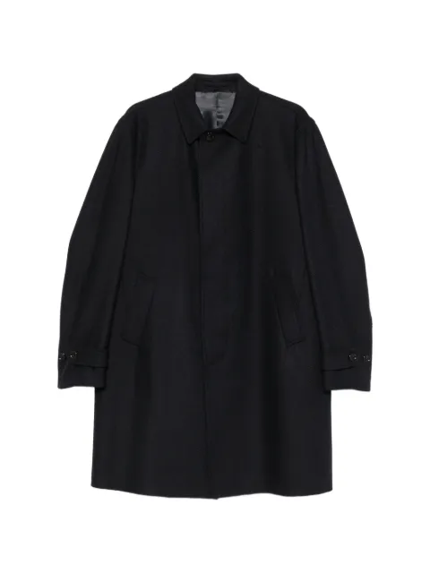 Lardini herringbone single-breasted coat