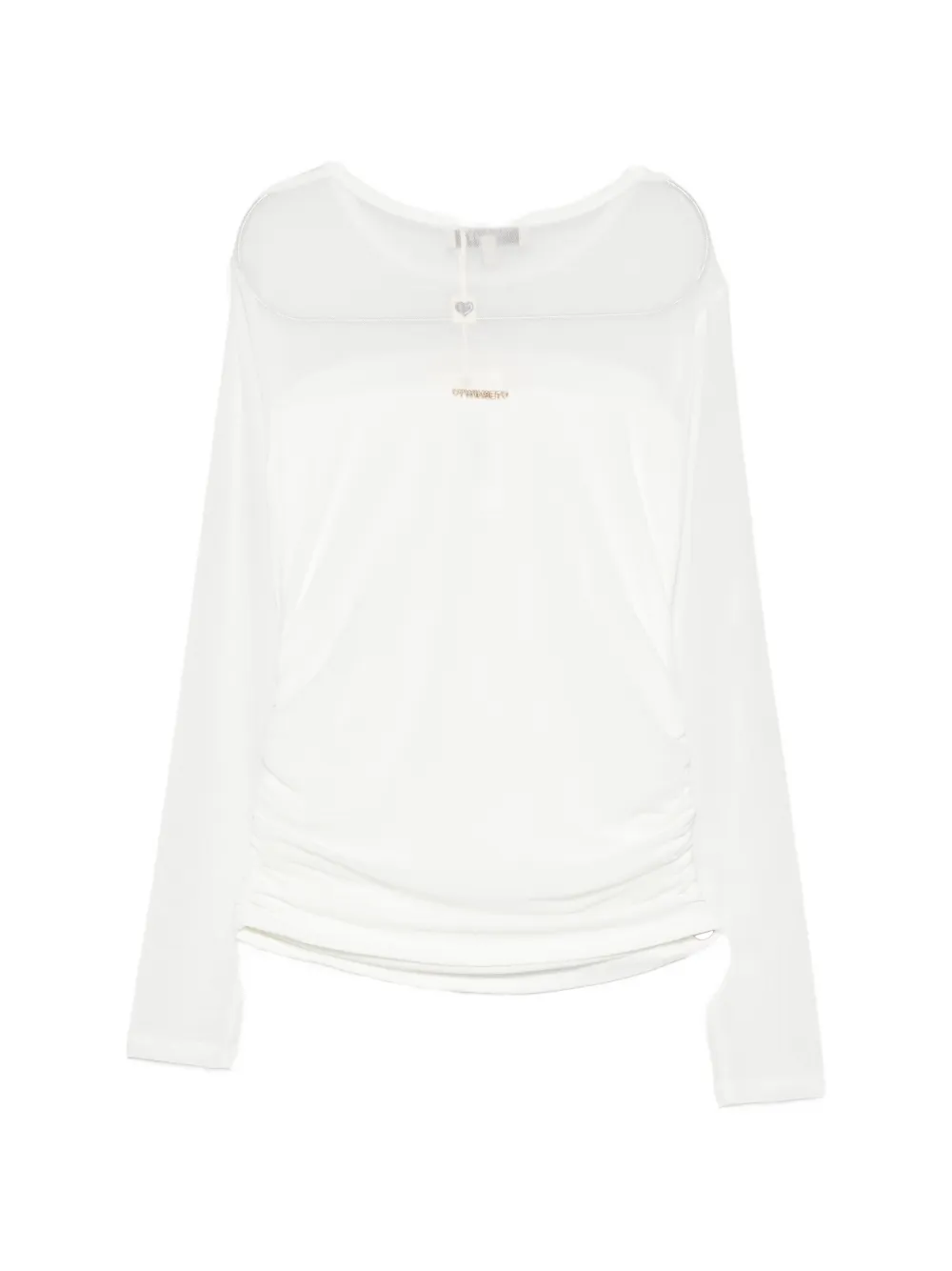 TWINSET Kids T-shirt met ruches Wit