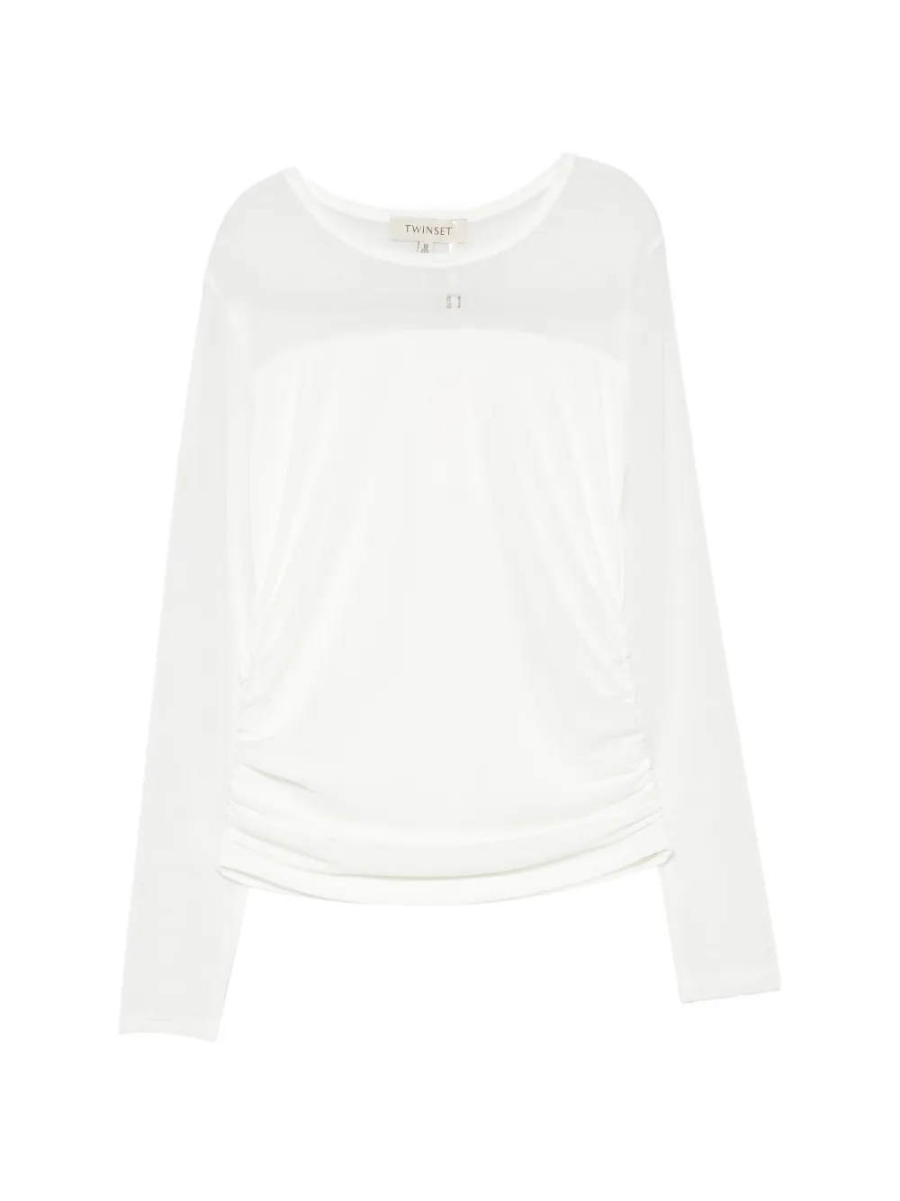 TWINSET Kids T-shirt con ruches - Bianco