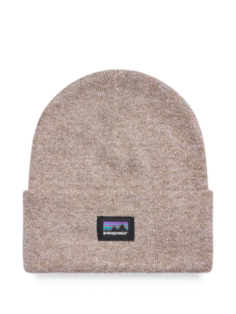Patagonia Everyday logo-patch marl beanie hat