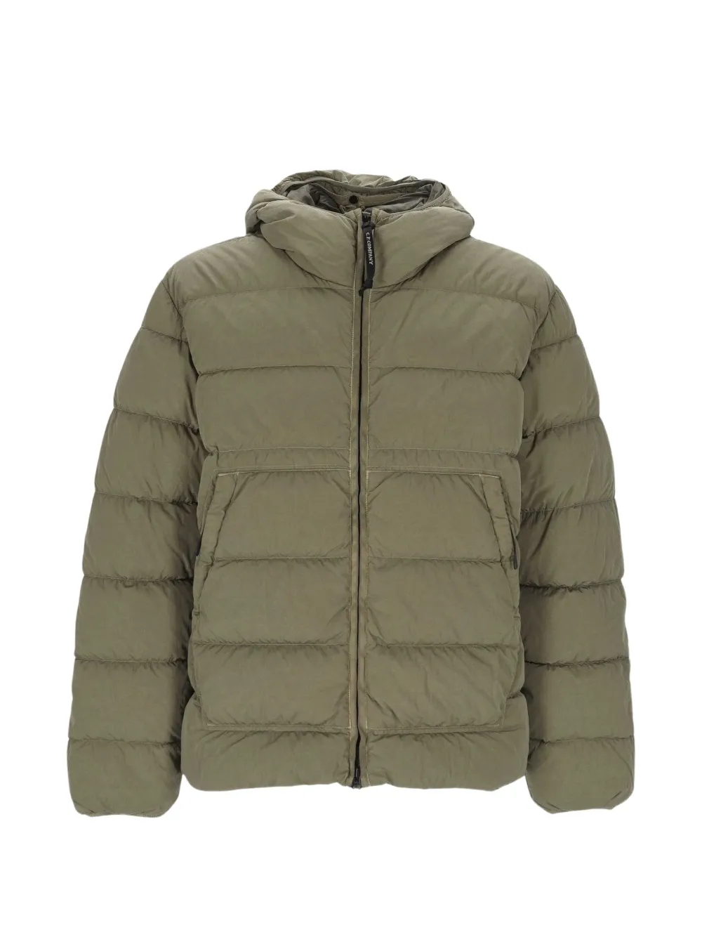 C.P. Company Chrome-R Goggle quilted hooded jacket - Verde