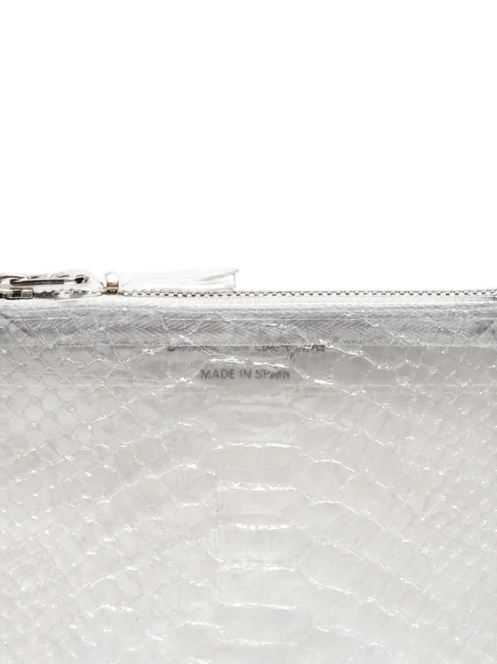 Comme Des Garçons Wallet Snake Line Zip Wallet | White | FARFETCH