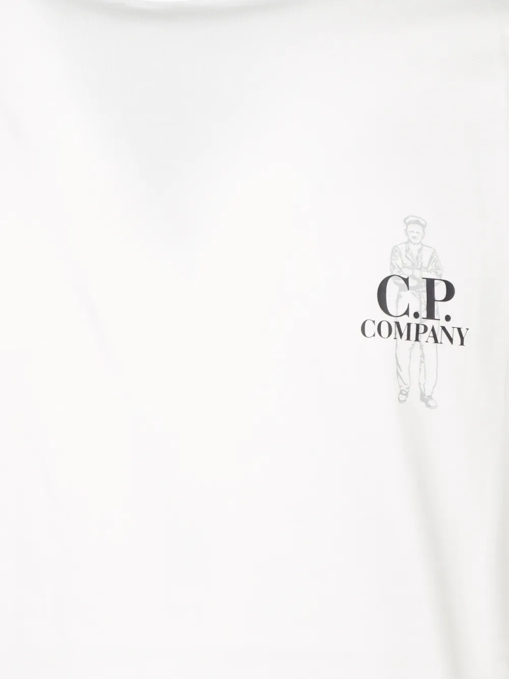 C.P. Company logo-print T-shirt Wit