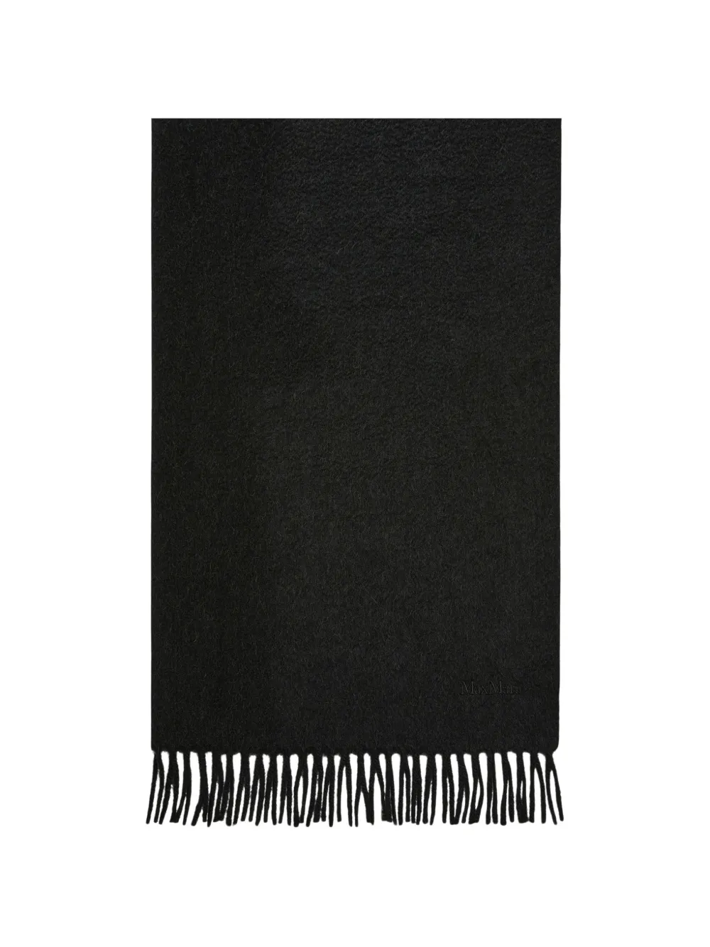 Max Mara fringed-edge scarf - Nero
