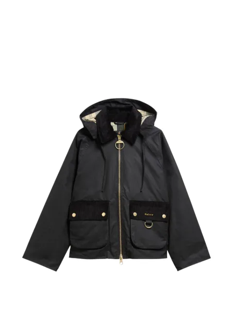 Barbour Carville hooded corduroy-trim jacket
