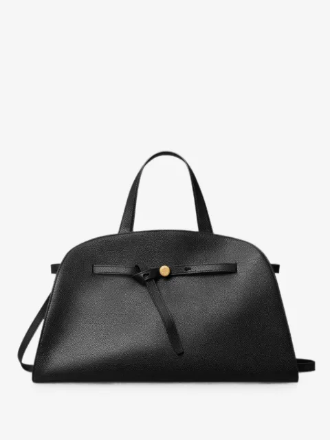 Tory Burch logo-plaque leather tote bag