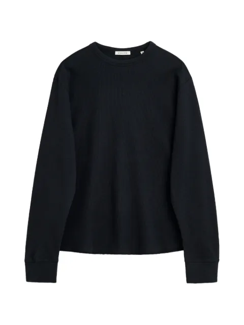 Sunflower waffle-knit long-sleeve sweater