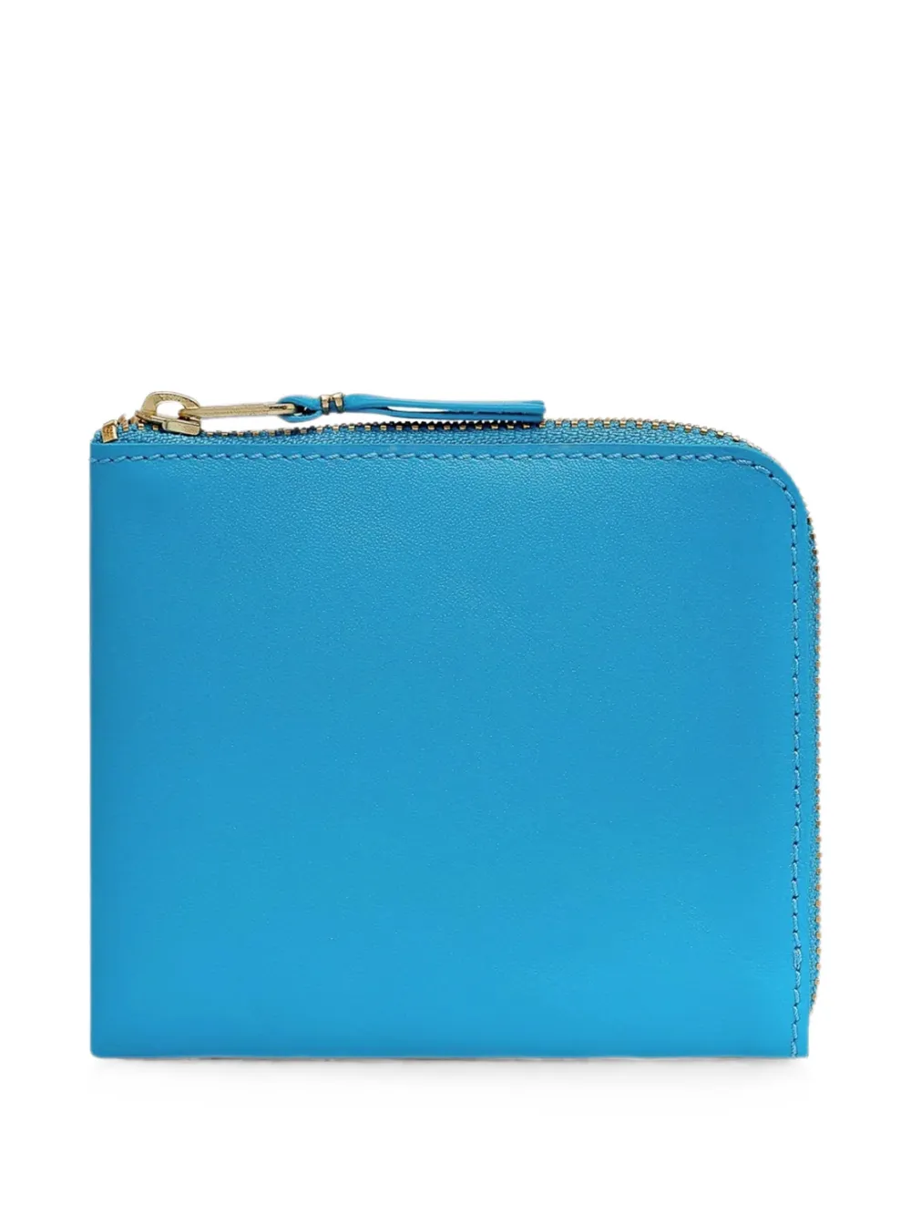 Comme Des Garçons Wallet Portafoglio in pelle con zip - Blu