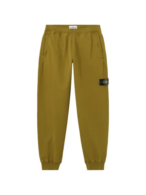Stone Island 6200012 brushed organic cotton fleece regular-fit joggers with ribbed cuffs