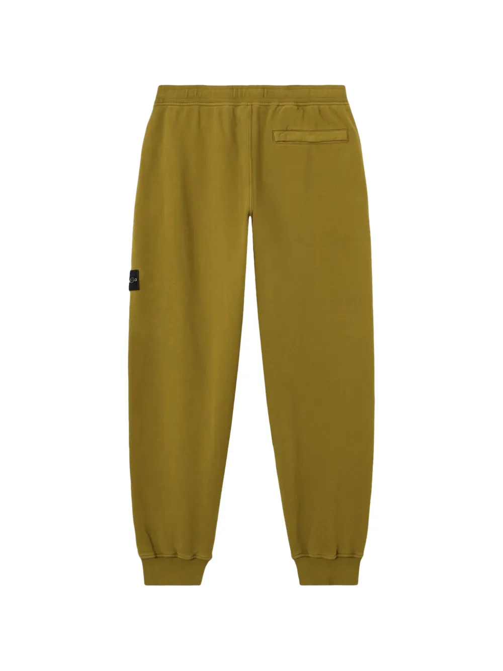 Stone Island 6200012 joggingbroek van geborsteld biologisch katoen met geribbelde boorden Groen