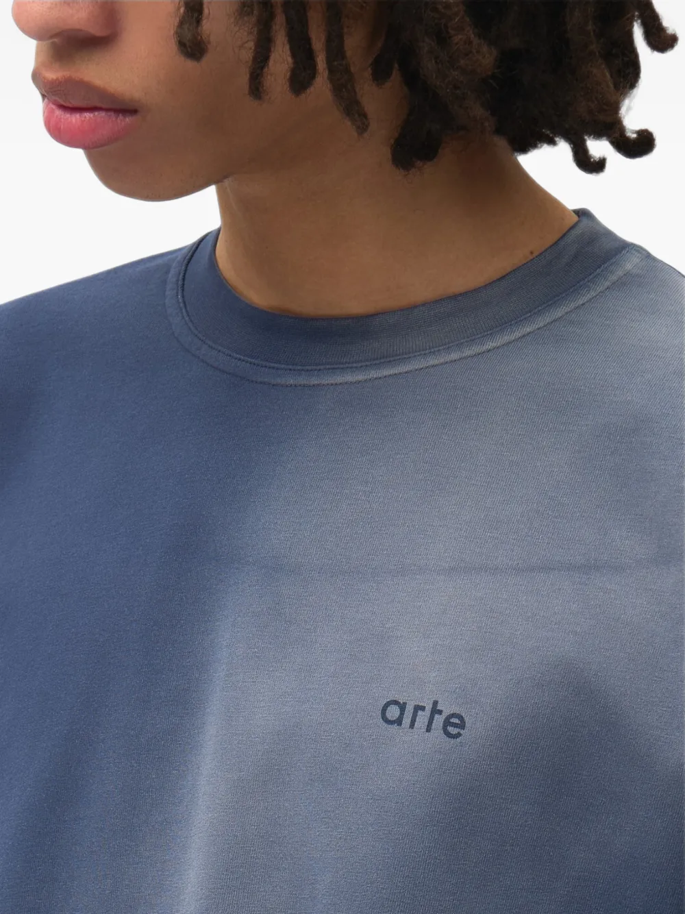 Arte Antwerp Stencil Sunfade T-shirt Blauw