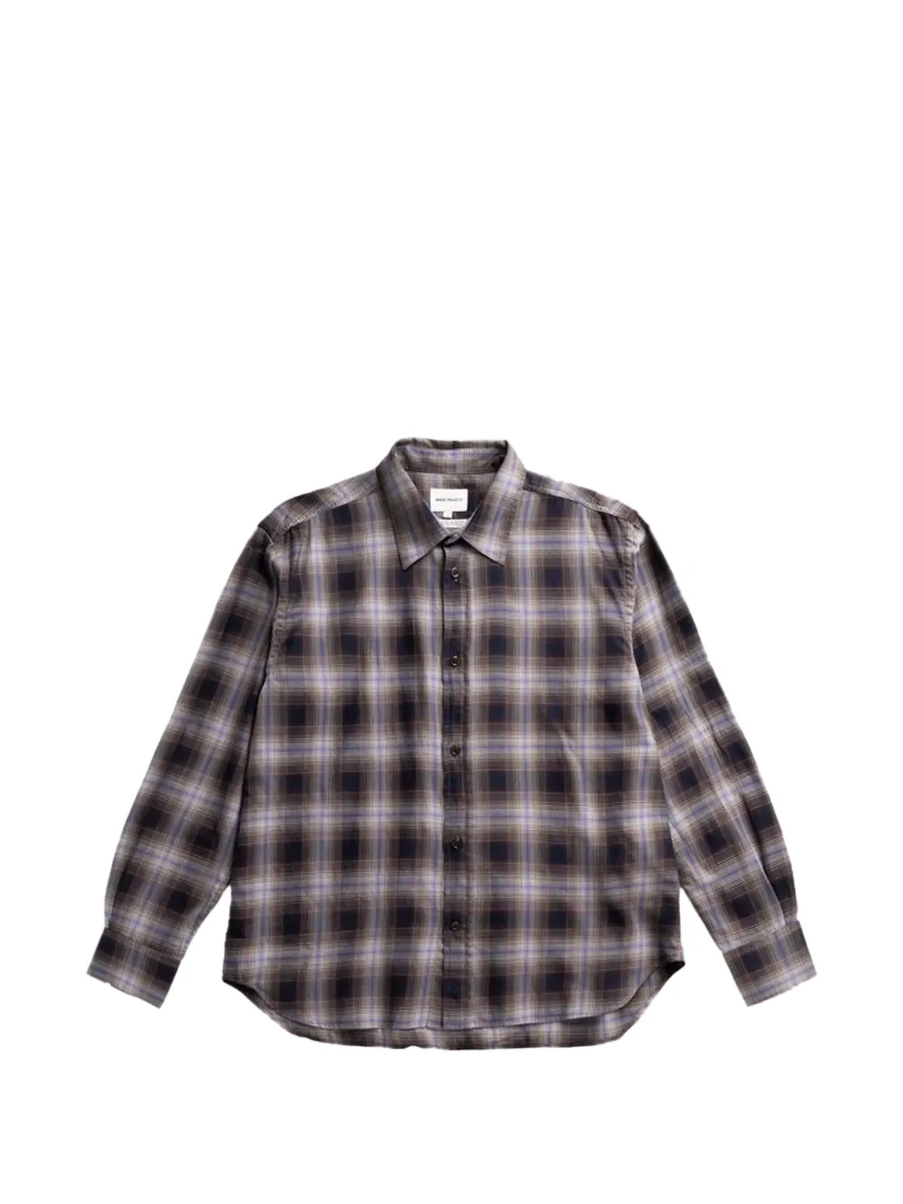 Norse Projects check-pattern long-sleeve shirt - Purple