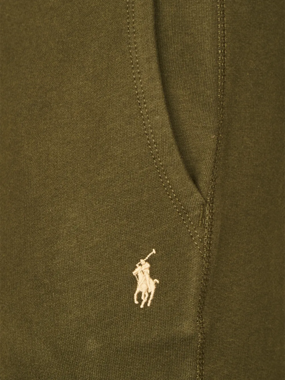 Polo Ralph Lauren logo-embroidered drawstring track pants Groen