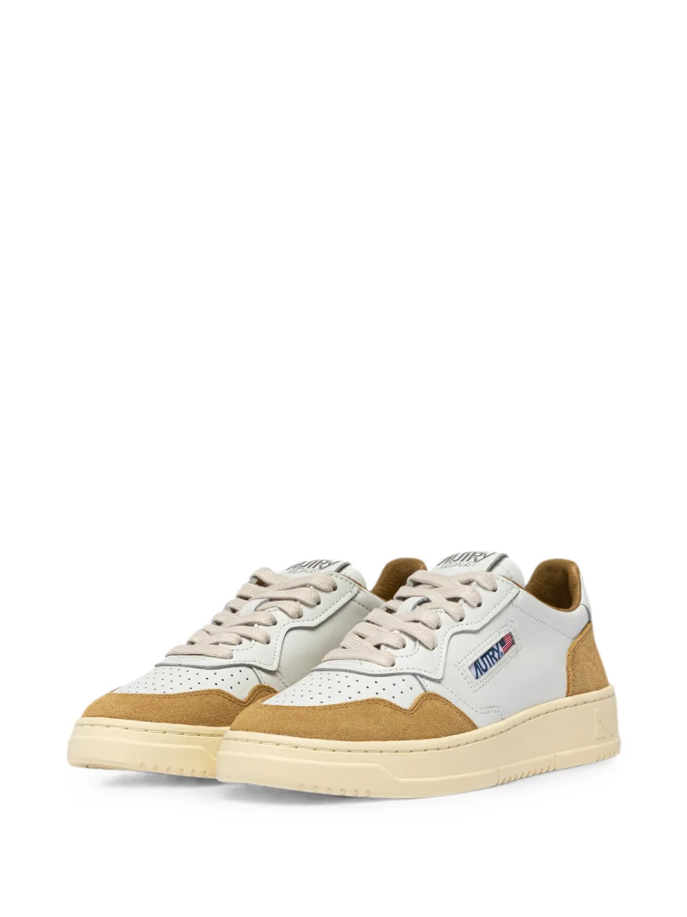 Autry Sneakers met suède vlakken Beige