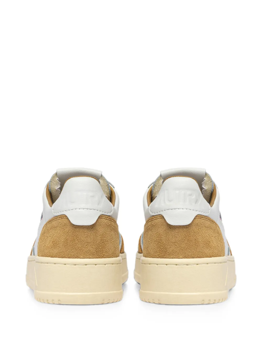 Autry Sneakers met suède vlakken Beige