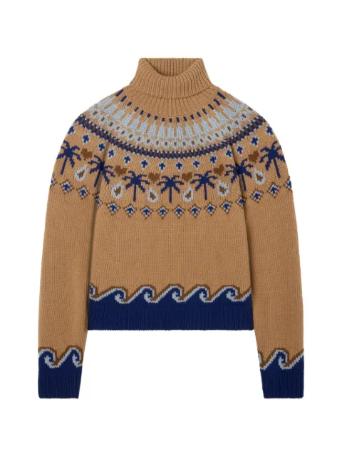Alanui Sweet Winter palm-tree sweater