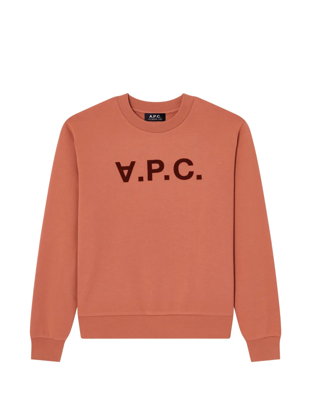 A.p.c. V.p.c. Logo-print Sweatshirt In Orange