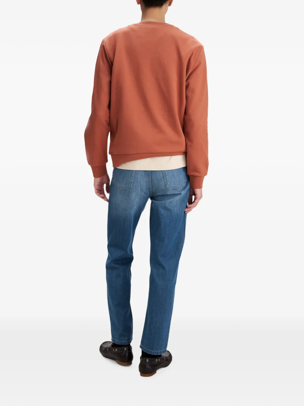 A.P.C. V.P.C. sweater met logoprint Oranje