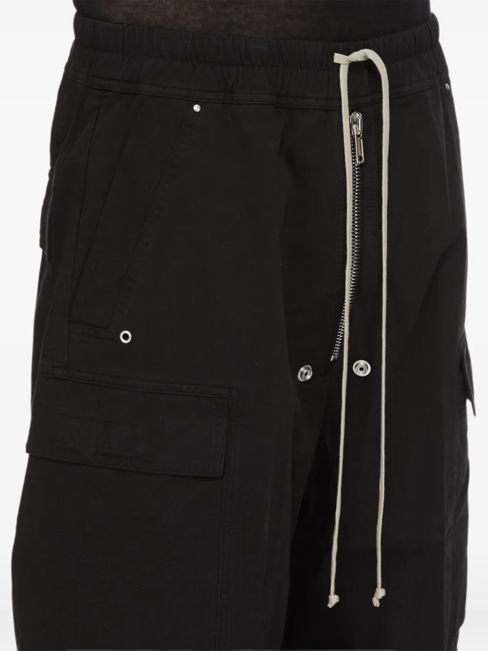 Rick Owens DRKSHDW Cargo broek met trekkoord Zwart