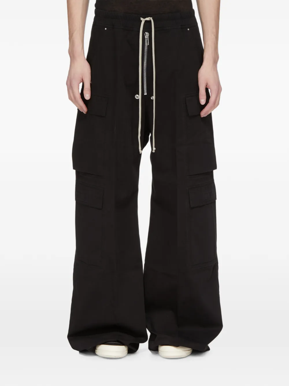 Rick Owens DRKSHDW drawstring-waist cargo pants - Schwarz